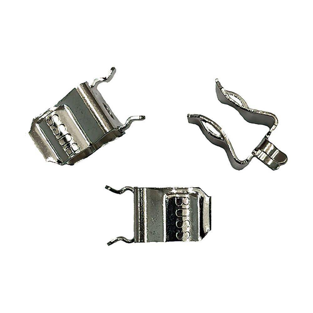 Bussmann 5960-09 Fuse Clip With End Stop and Mounting Hole, 13/32 in Dia Fuse, PC Board Mount, Beryllium Copper, Silver