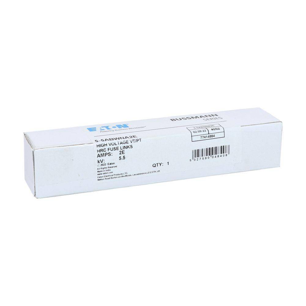 Edison 5.5ABWNA2E E-Rated Fuse Link, 2 A, 5.5 kV