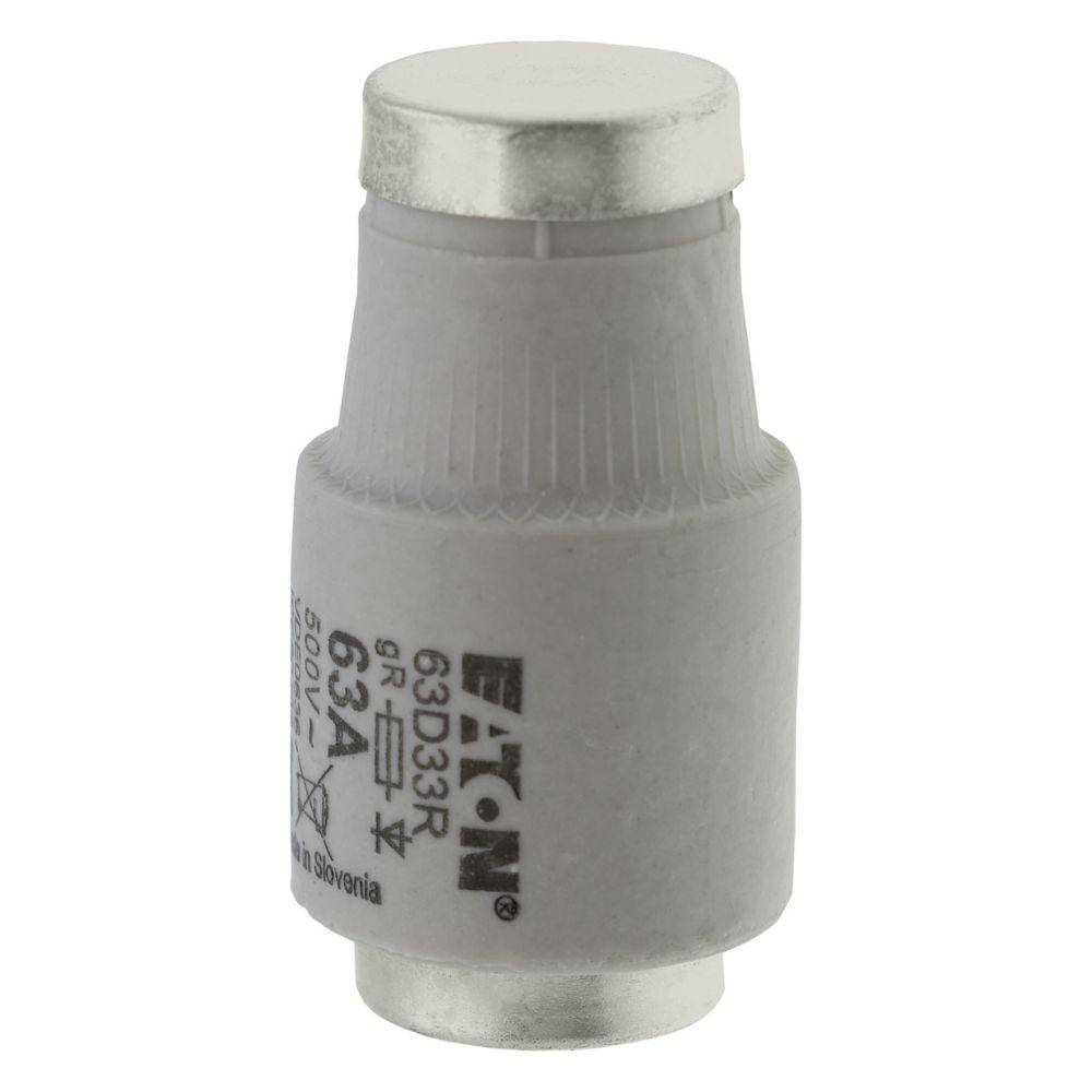 Edison 63D33R D Series Non-Indicating Ultra Rapid Fuse, 500 VAC, 63 A