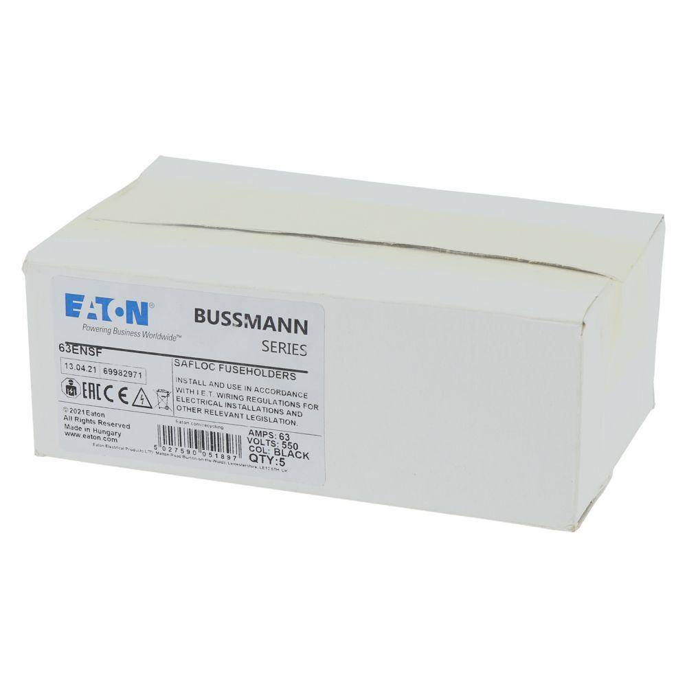 Edison SAFEloc 63ENSF Fuse Holder, 550 VAC, 63 A, 35 sq-mm Wire