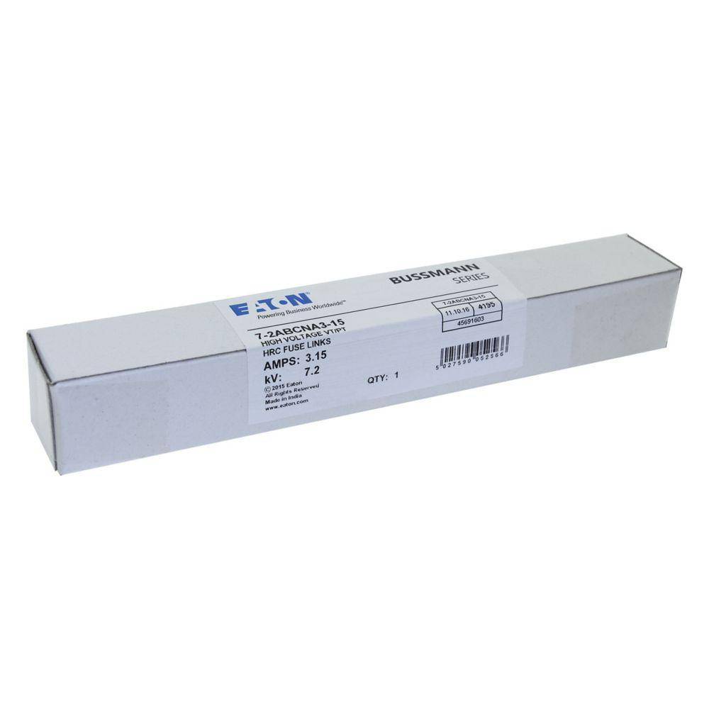 Edison 7.2ABCNA3.15 Medium Voltage Current Limiting Fuse, 7.2 kV, 3.15 A