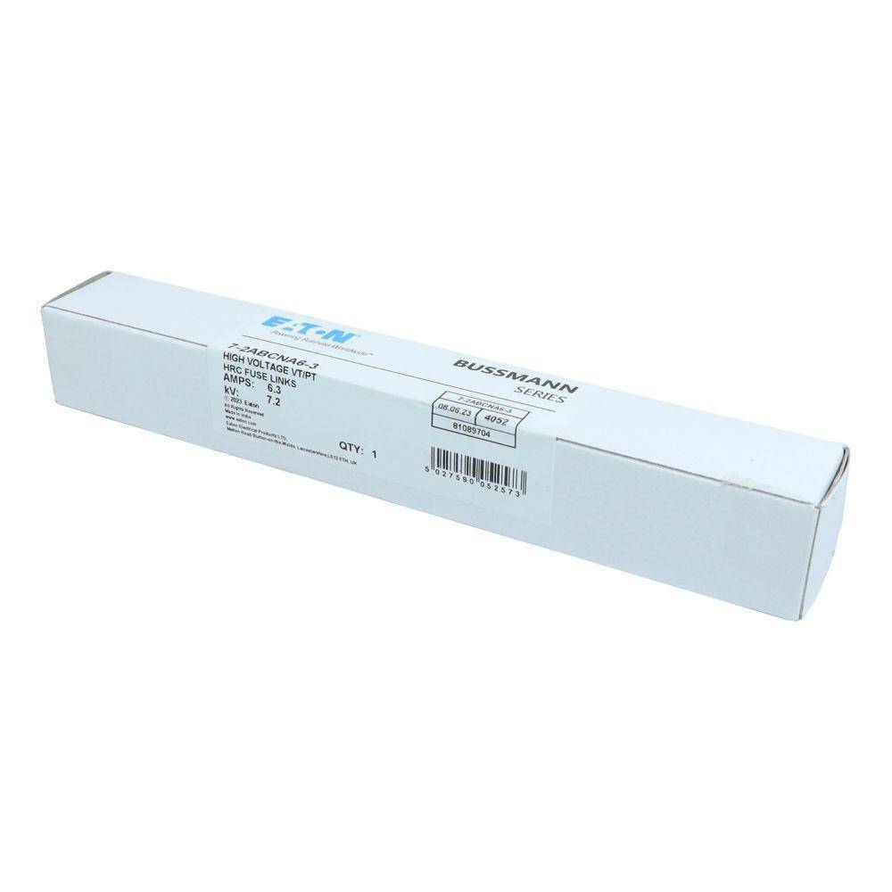 Edison 7.2ABCNA6.3 Medium Voltage Current Limiting Fuse, 7.2 kV, 6.3 A