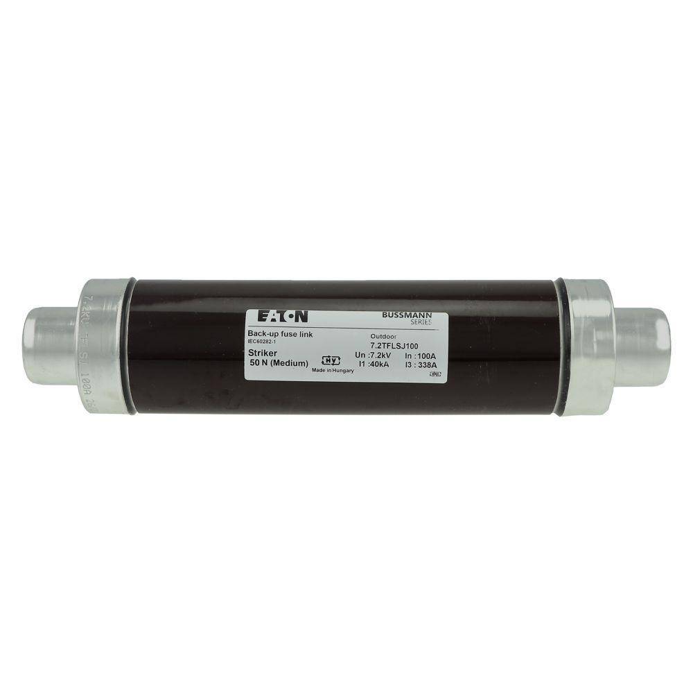 Bussmann 7.2TFLSJ100 TFLSJ Type T Back-Up Current Limiting DIN Dimensioned Medium Voltage IEC Fuse, 7.2 kV, 100 A