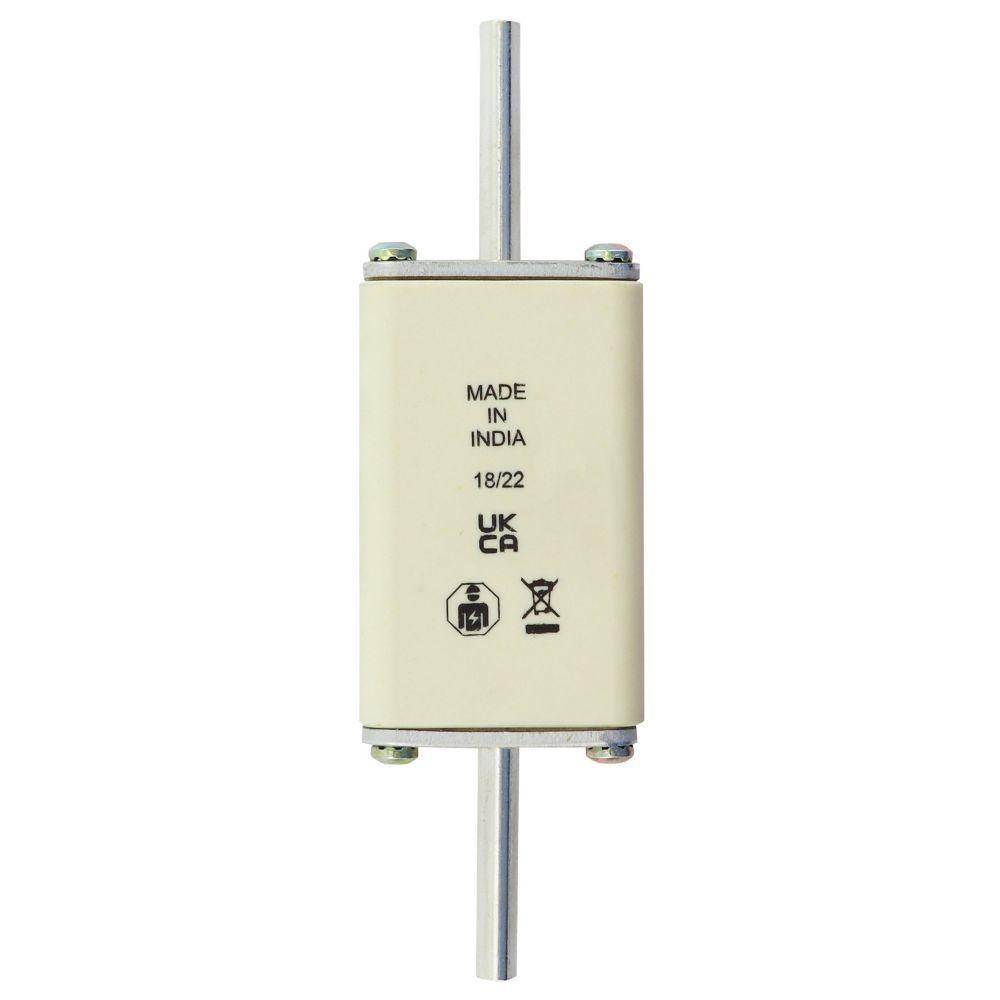 Bussmann 80NHG1B-690 Size 1 Dual Indicator Low Voltage NH Fuse Link, 690 V, 80 A, For Use With Class C/gG/gL Fuse, Ceramic