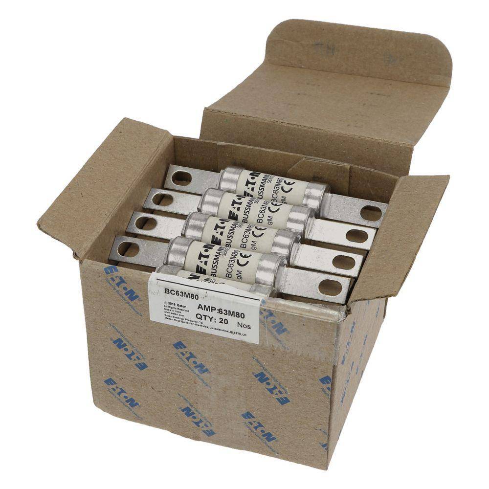 Bussmann BC63M80 British Standard Low Voltage Fuse Link, 500 VAC, 80 A
