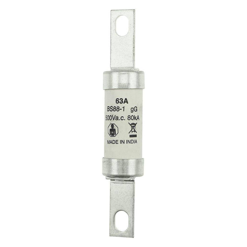 Edison BC63 Non-Indicating Low Voltage Fuse, 415/250 VAC/VDC, 63 A