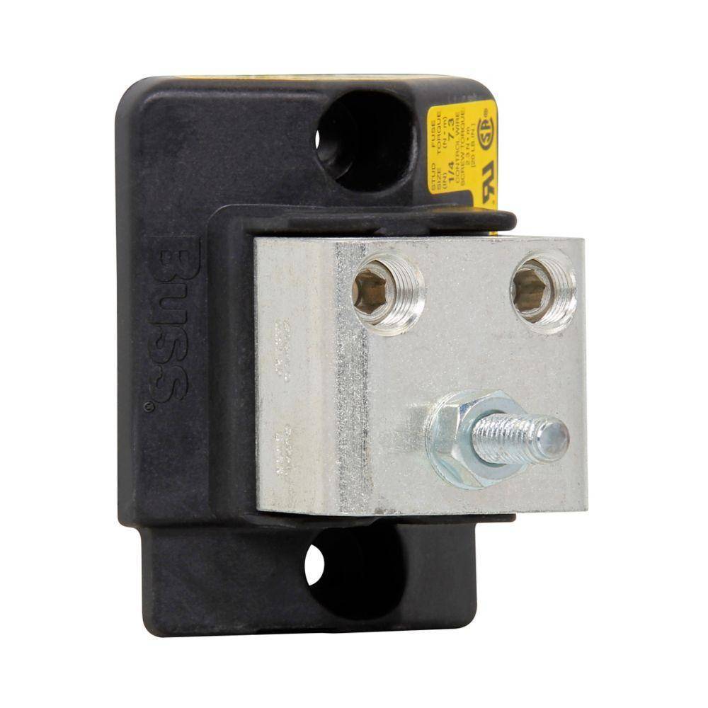 Edison BH-0122 High Speed Modular Fuse Block, 0 to 700 VAC, 0 to 100 A, 14 to 1/0 AWG Wire, 1 Pole