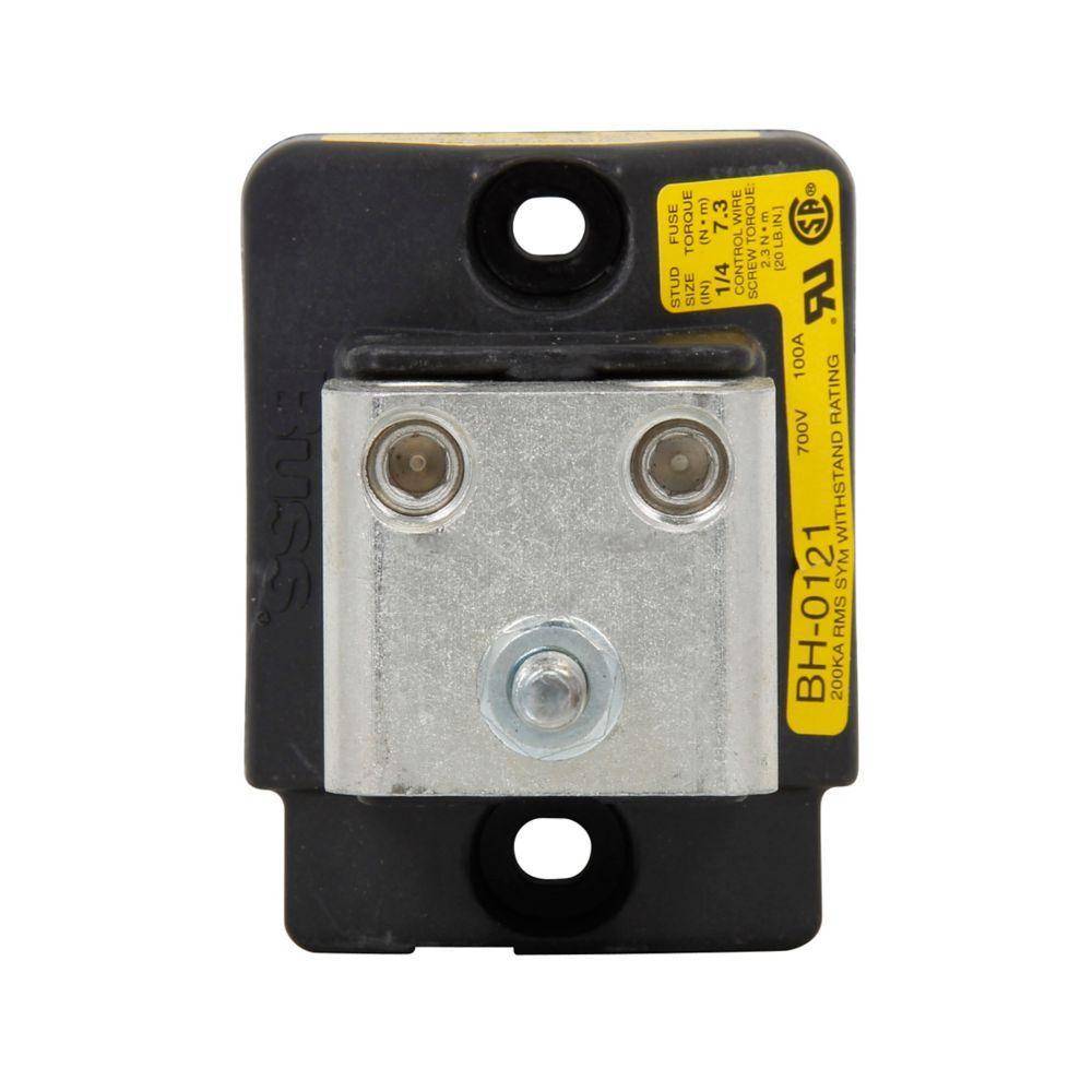 Edison BH-0122 High Speed Modular Fuse Block, 0 to 700 VAC, 0 to 100 A, 14 to 1/0 AWG Wire, 1 Pole