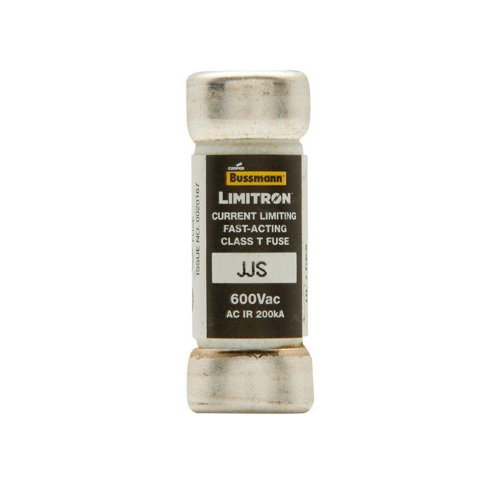 Bussmann Limitron™ T-Tron® BK/JJS-3 Current Limiting Very Fast Acting Low Voltage Fuse, 3 A, 600 V, 200 kAIC Interrupt, T Class, Cartridge Body