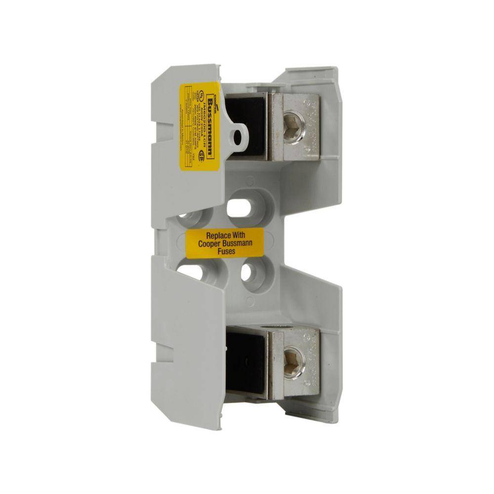Edison BK/JM60200-1CR Knife-Blade Modular Fuse Block, 600 V, 200 A, 1 AWG to 250 kcmil Solid Wire, 1 Pole