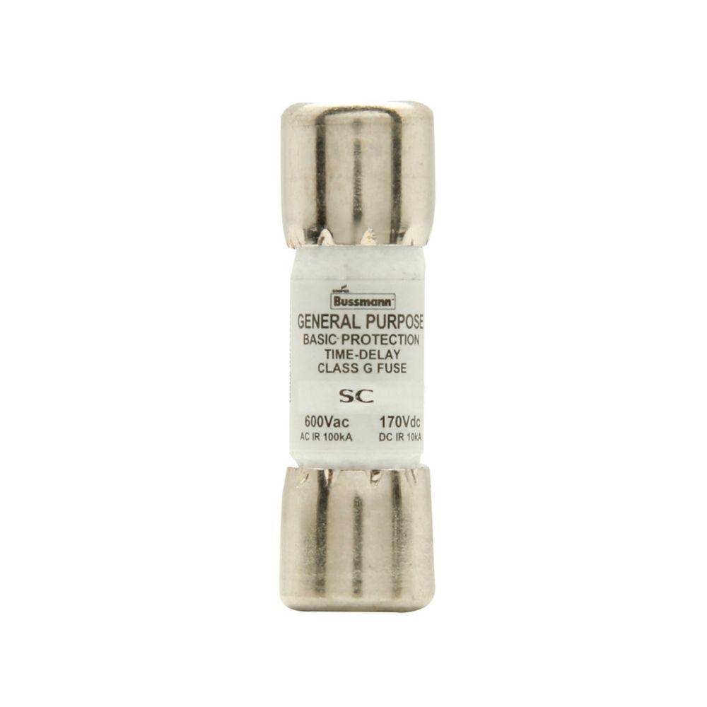Bussmann BK/SC-10 Time Delay Fuse, 10 A, 600 VAC/170 VDC, 10/100 kA Interrupt, G Class