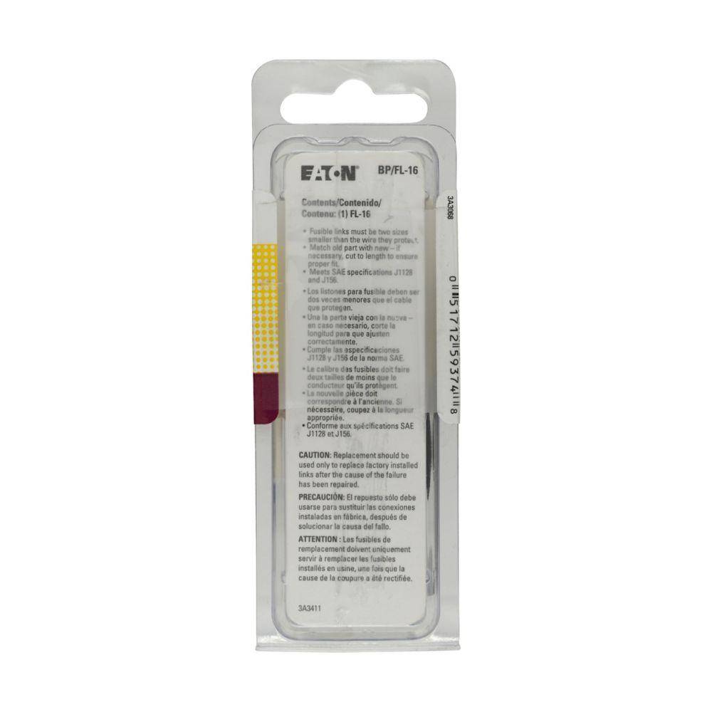 Bussmann BP/FL-16 BP Fusible Link Wire, 14 VDC
