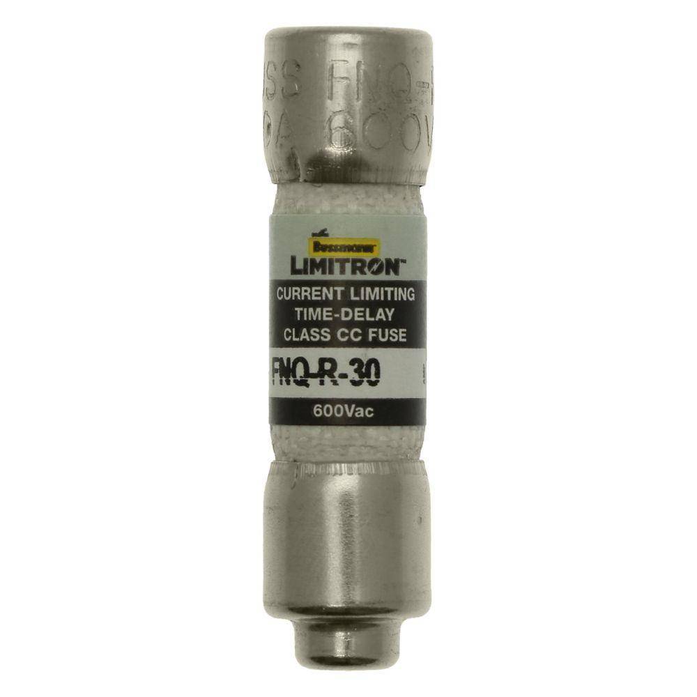 Bussmann Limitron™ CC-Tron® FNQ-R-3/4-R1 Advanced Protection Current Limiting High Inrush Low Voltage Time Delay Fuse With 14 x 51 mm Reducer, 0.75 A, 600 VAC, 200 kAIC Interrupt, CC Class, Cartridge Body