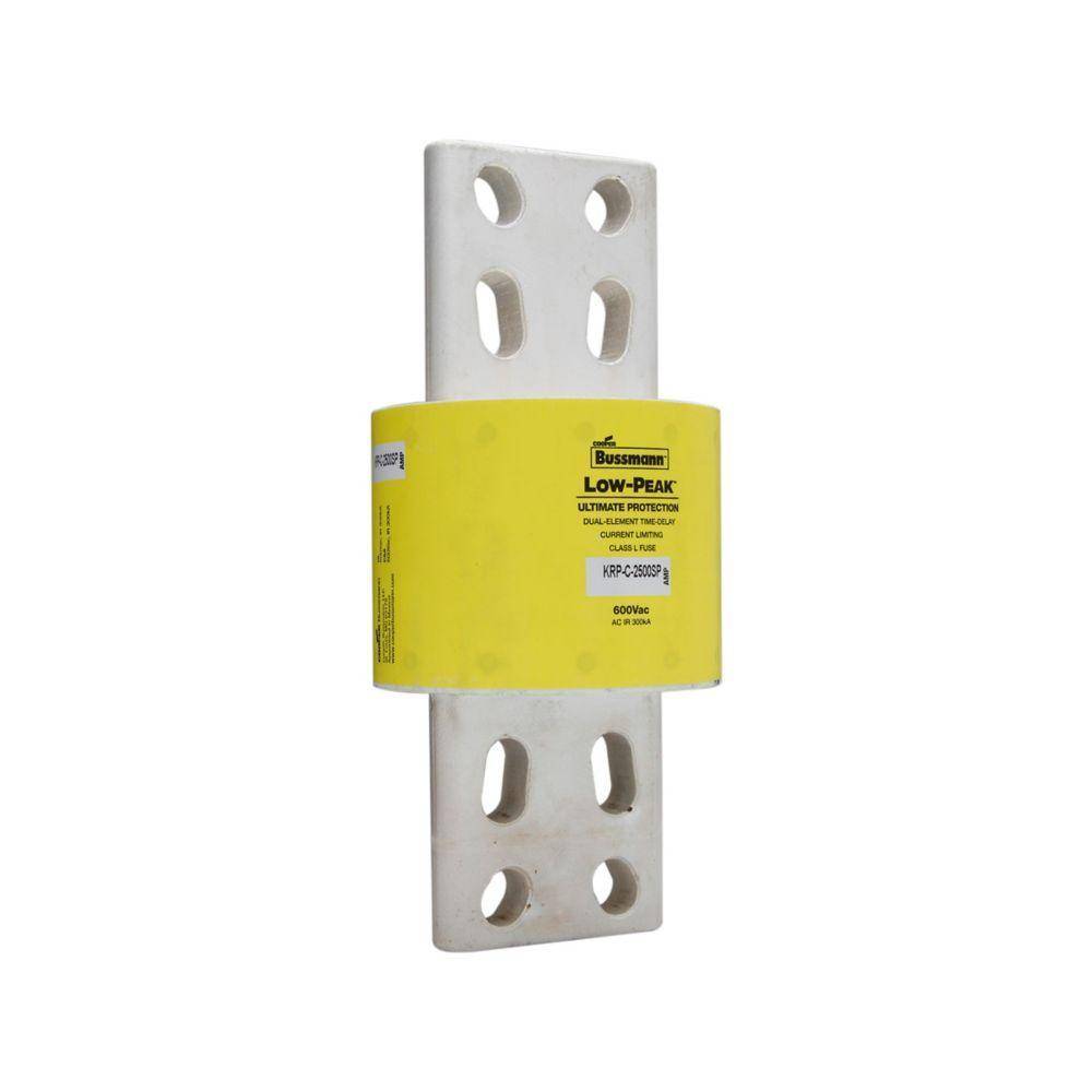 Bussmann Low-Peak™ KRP-C-2400SP Current Limiting Time Delay Fuse, 2400 A, 600 VAC, 300 kAIC Interrupt, L Class, Cartridge Body