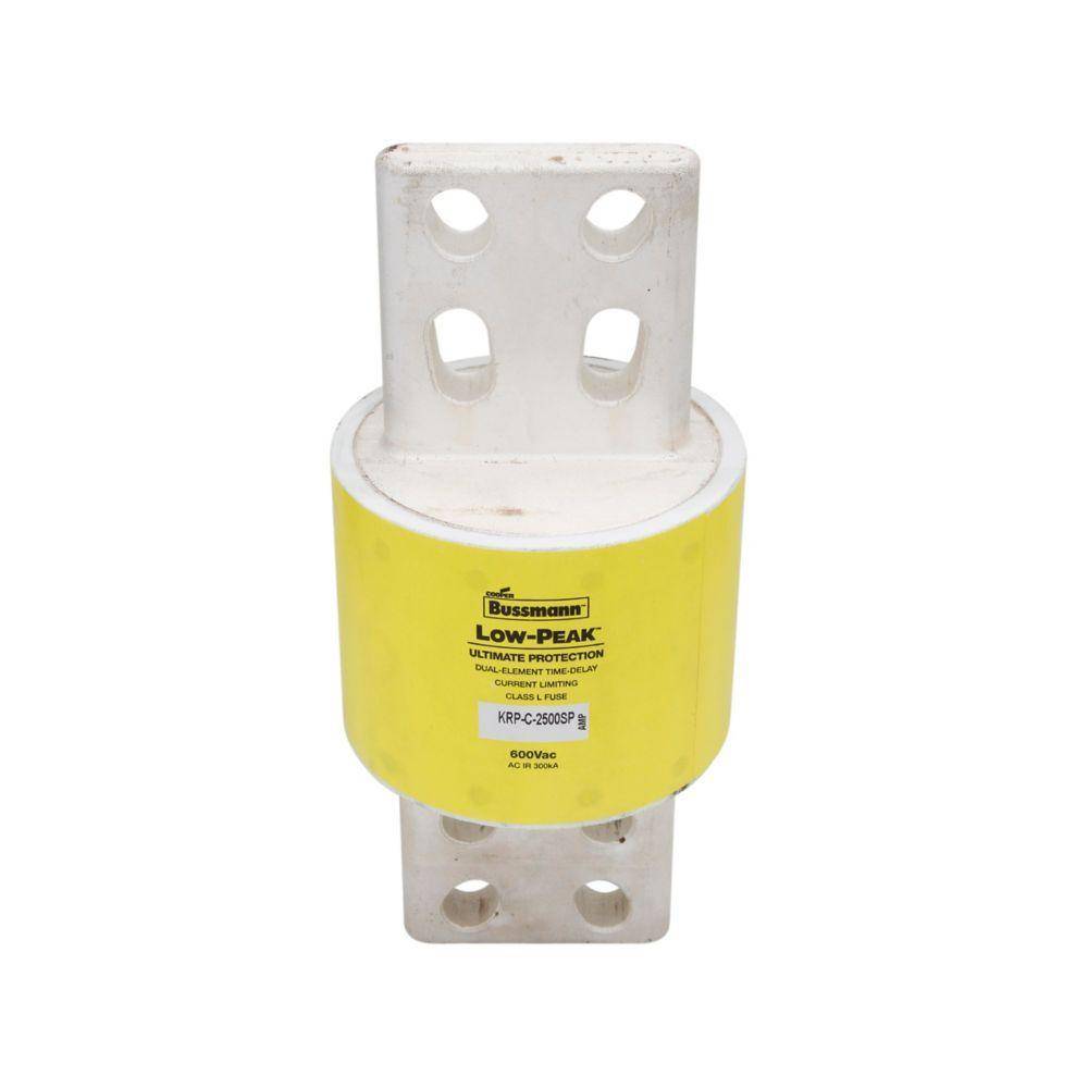 Bussmann Low-Peak™ KRP-C-2400SP Current Limiting Time Delay Fuse, 2400 A, 600 VAC, 300 kAIC Interrupt, L Class, Cartridge Body