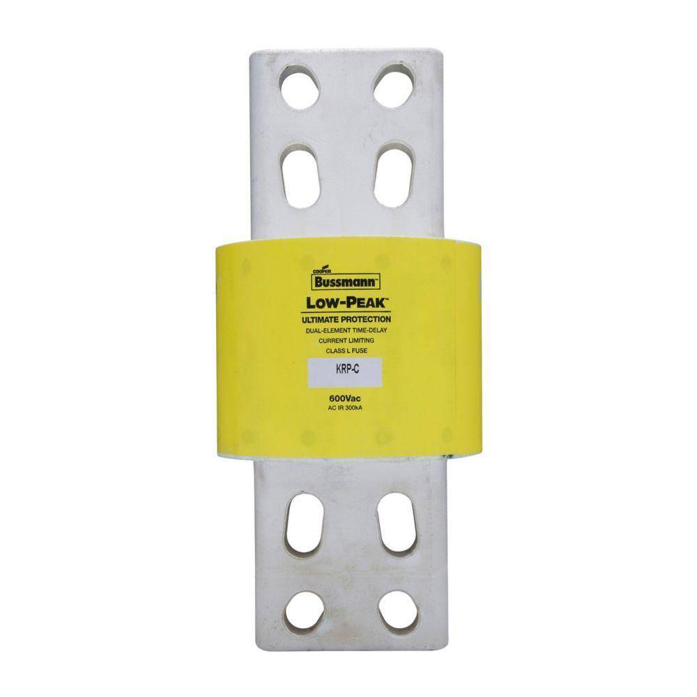 Bussmann Low-Peak™ KRP-C-2400SP Current Limiting Time Delay Fuse, 2400 A, 600 VAC, 300 kAIC Interrupt, L Class, Cartridge Body