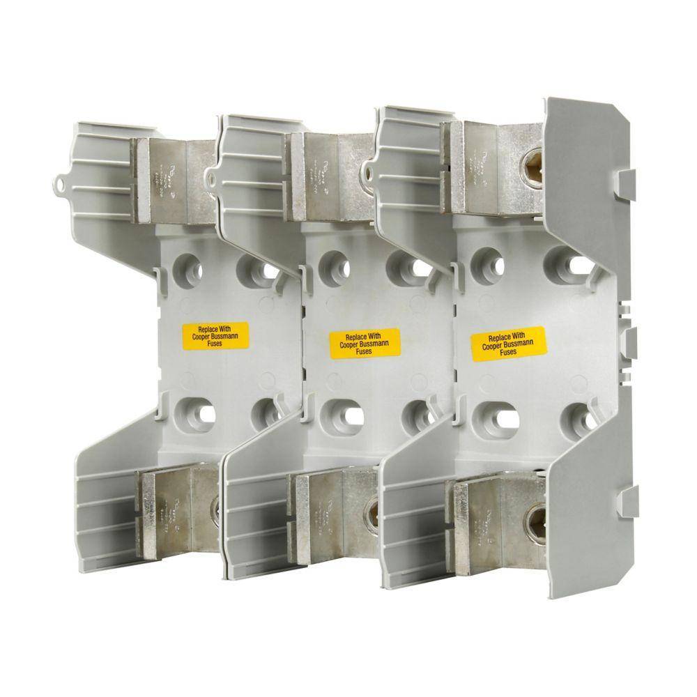 Edison RM25400-3CR Knife Blade Fuse Block, 250 VAC, 400 A, Class R, 3 Poles