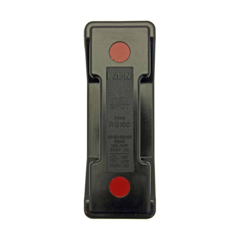 Bussmann Red Spot RS100P British Style Low Voltage Fuse Holder, 690 V, 100 A, 1 Pole