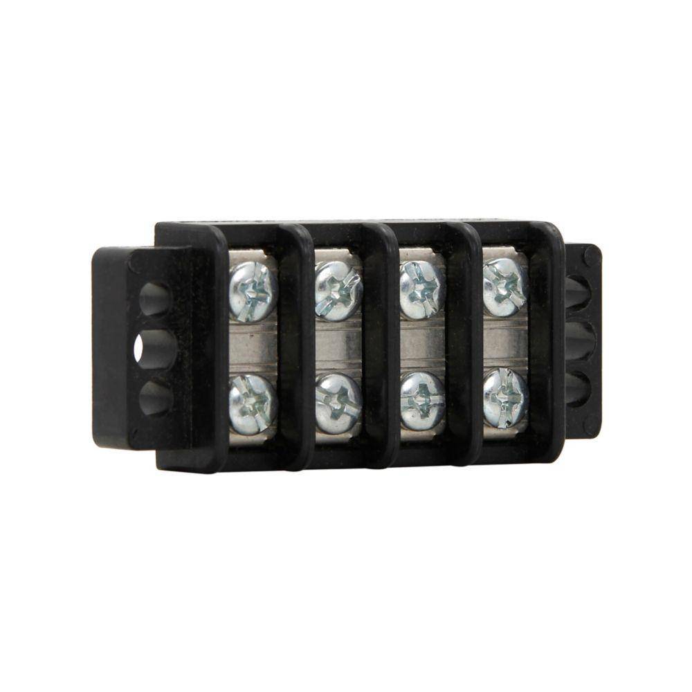 Bussmann TB200-15SP Double Row Terminal Block Strips and Barrier Block, 300 V, 30 A, Black