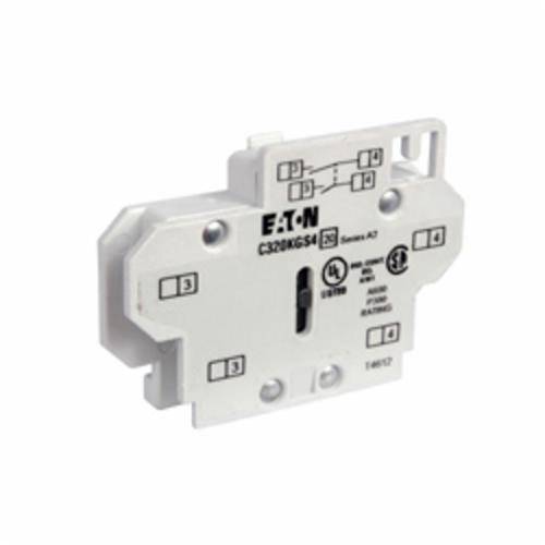 EATON C320KGS4 Auxiliary Contact, 600 VAC, 10 A, 2 Contacts