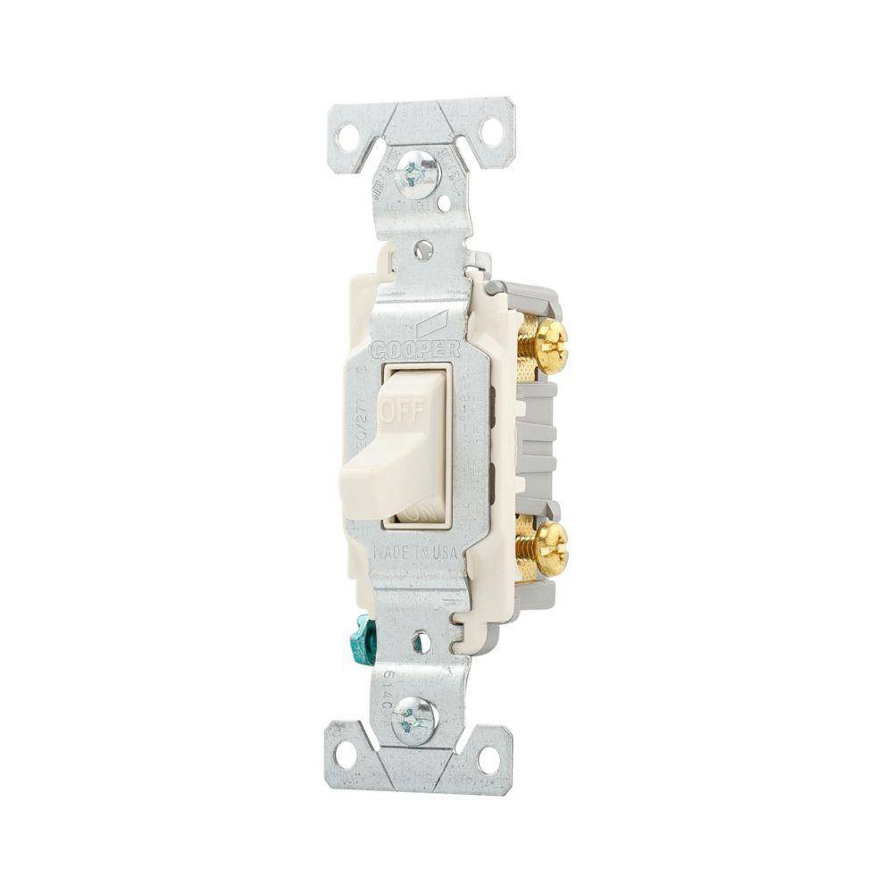 EATON Arrow Hart CS115LA Heavy Duty Specification Grade AC Toggle Switch, 120/277 V, 15 A, 1/2 hp, 2 hp Power Rating