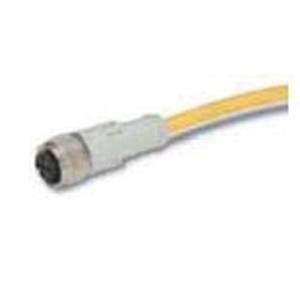 EATON CSDS4A3RY2210 Global Plus Cordset, M12 4-Pin Euro (Micro) Straight Female Connector, 32.8 ft L Cable