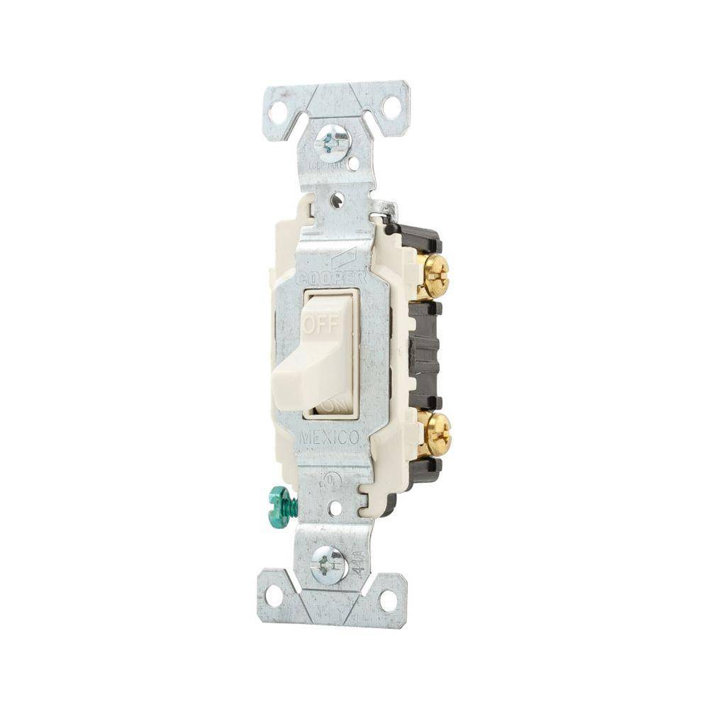 EATON Arrow Hart® CSB115LA CSB Commercial/Specification Grade Toggle Switch, 120/277 VAC, 15 A, 1/2, 2 hp Power Rating