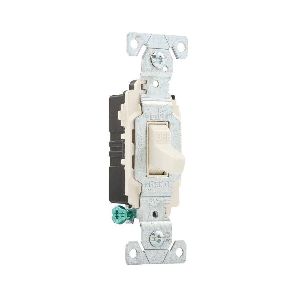 EATON Arrow Hart® CSB115LA CSB Commercial/Specification Grade Toggle Switch, 120/277 VAC, 15 A, 1/2, 2 hp Power Rating