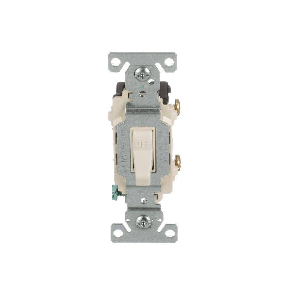 EATON Arrow Hart® CSB120LA Toggle Switch, 120/277 VAC, 20 A, 1/2 hp Power Rating