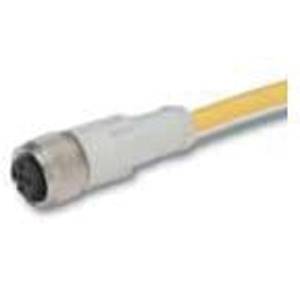 EATON CSDS4A4CY2202ADC Global Plus Cordset, M12 4-Pin Euro (Micro) Straight Female Connector, 6-1/2 ft L Cable