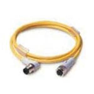 EATON CSDR4A4CY2201.5-D Global Plus Cordset, M12 4-Pin Euro (Micro) Right Angle Female Double-Ended Connector, 4.9 ft L Cable