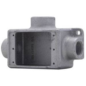 1.88" x 6.03" x 3.63", 3/4" Hub, Crouse-Hinds FSCT2-SA Cast Device Box, 1-Gang, Deep