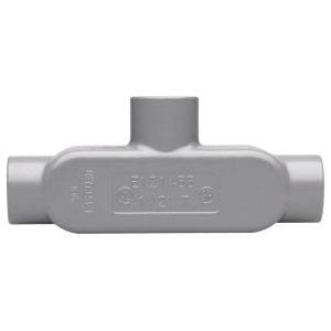 Crouse-Hinds Condulet® T55 5 Series Type T Corrosion-Resistant Conduit Outlet Body, 1-1/2 in Hub, 5 Form, 33.1 cu-in Capacity, Die Cast Copper-Free Aluminum, Epoxy Powder Coated