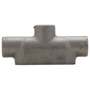 Crouse-Hinds Condulet® TB17 Type TB Conduit Outlet Body, 1/2 in Hub, 7 Form, Feraloy Iron Alloy, Electro-Galvanized/Aluminum Acrylic Painted