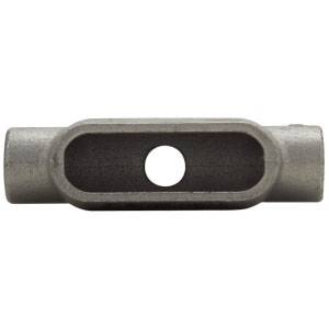 Crouse-Hinds Condulet® TB17 Type TB Conduit Outlet Body, 1/2 in Hub, 7 Form, Feraloy Iron Alloy, Electro-Galvanized/Aluminum Acrylic Painted