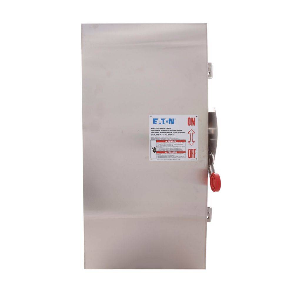 EATON DH327NWK Enhanced Visible Blade Fusible Safety Switch, 240 V, 800 A, 3 Poles