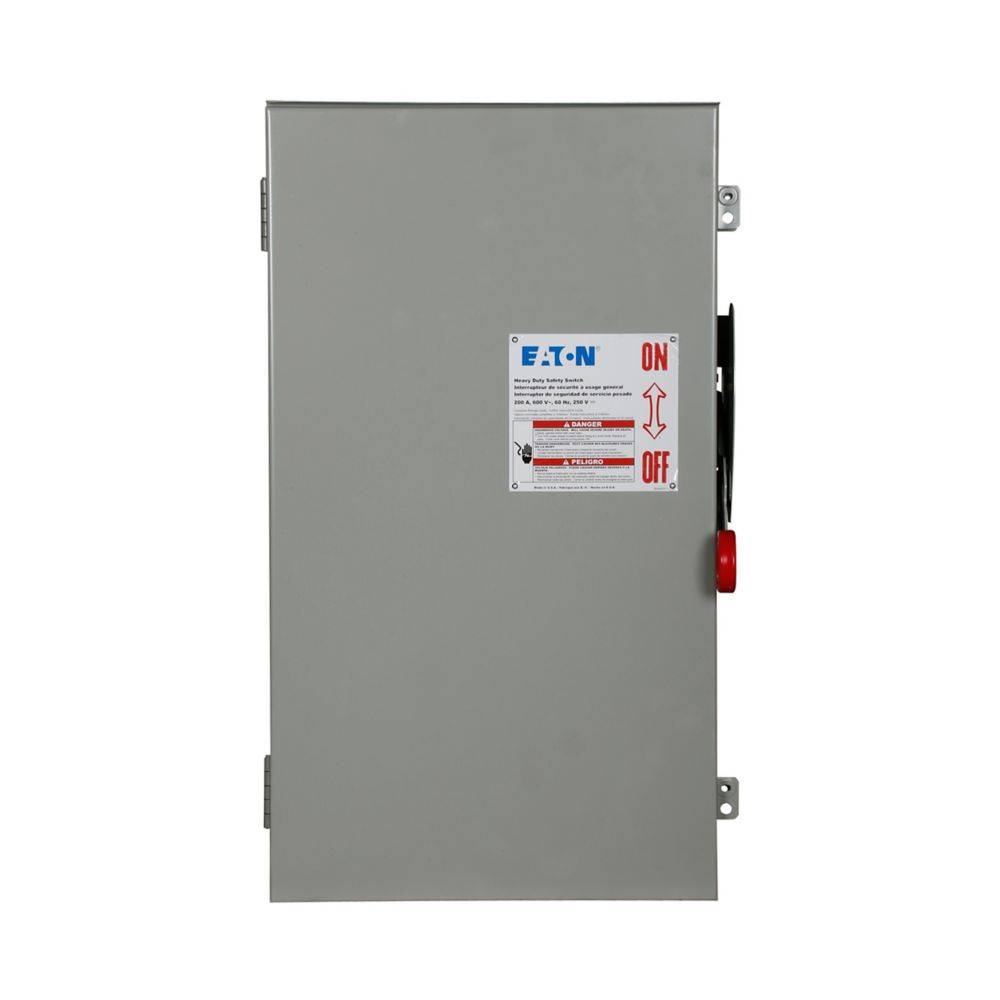 EATON DH361FDK-USSJ Heavy Duty Fusible Safety Switch, 600 V, 30 A, 3 Poles