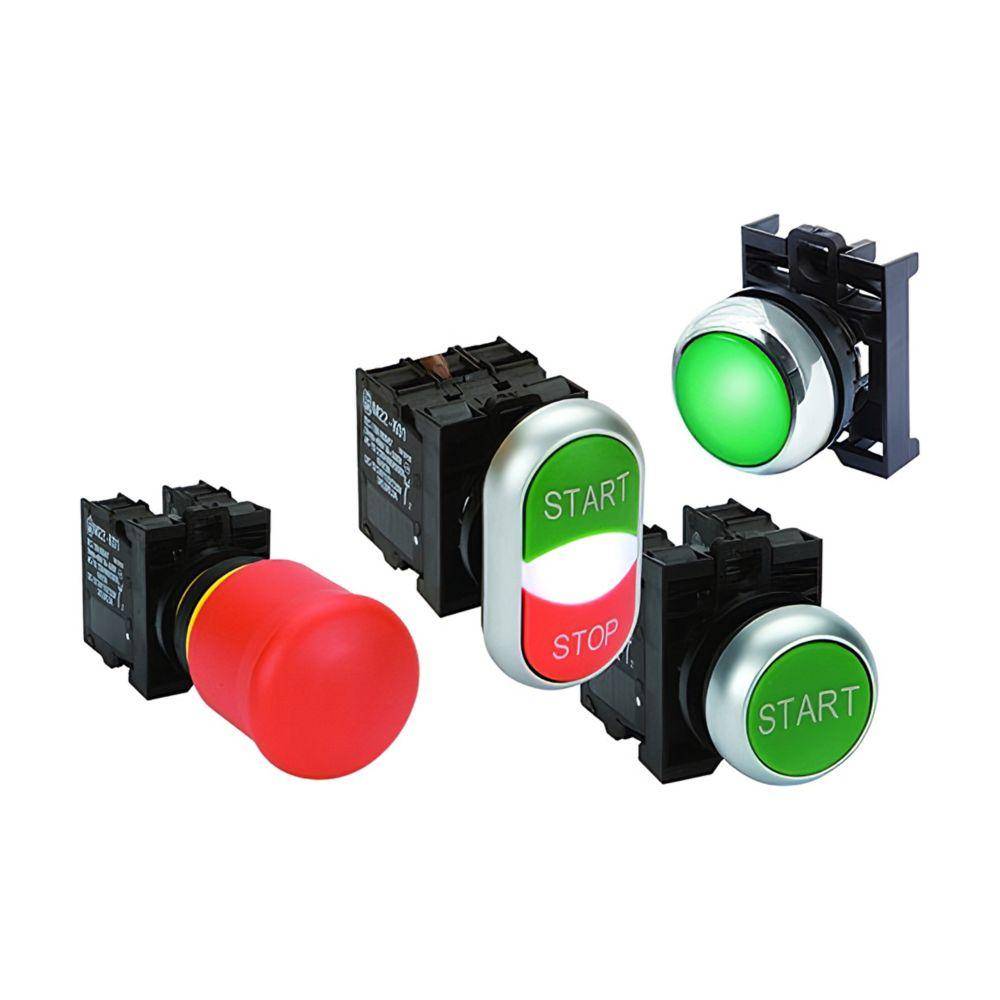 EATON M22-D4-S-X7-K40 Button Operator, Titanium Black