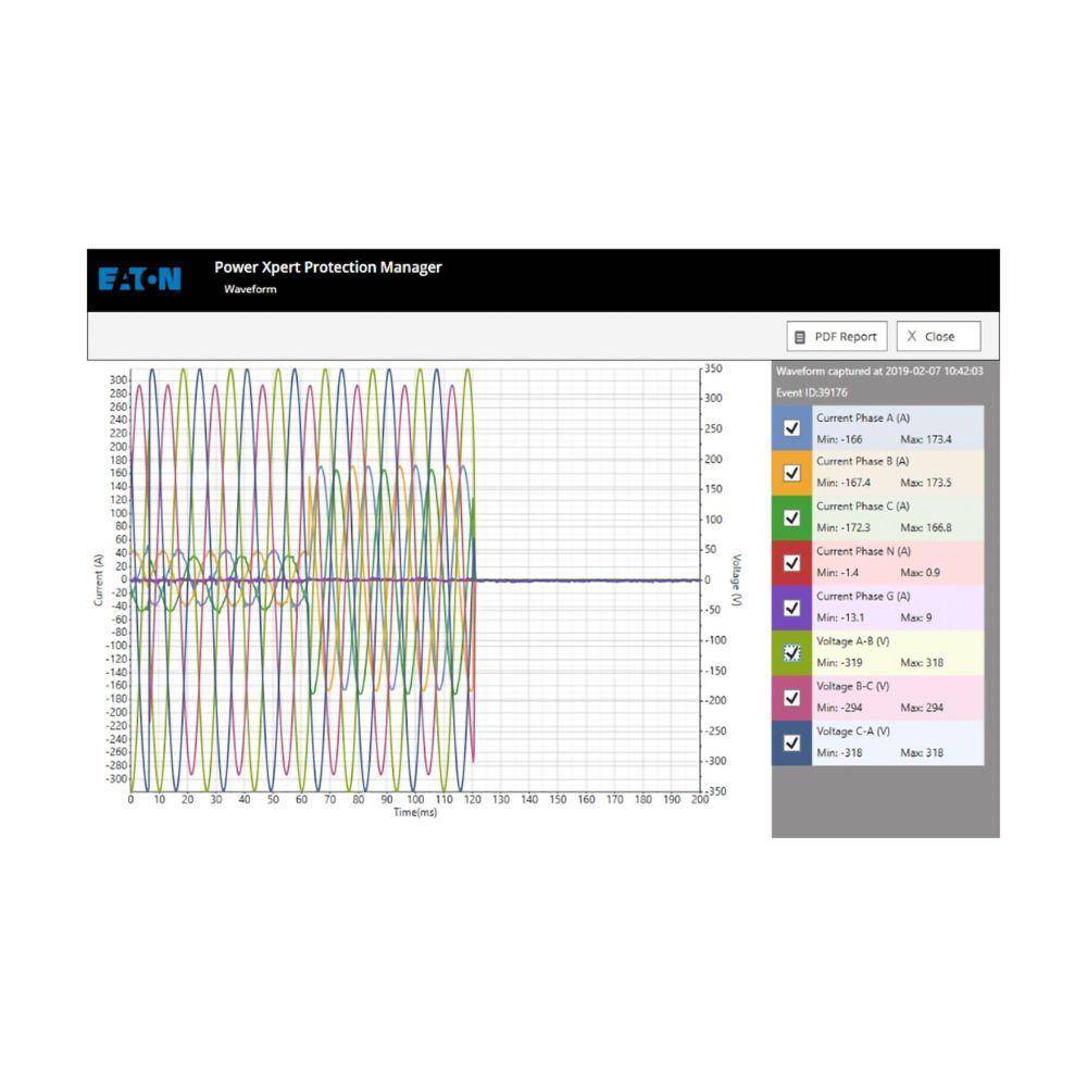 EATON PXPM-SW-WAVE-30 PXPM Breaker Testing License, Protection Manager Product, 30 Sessions Duration