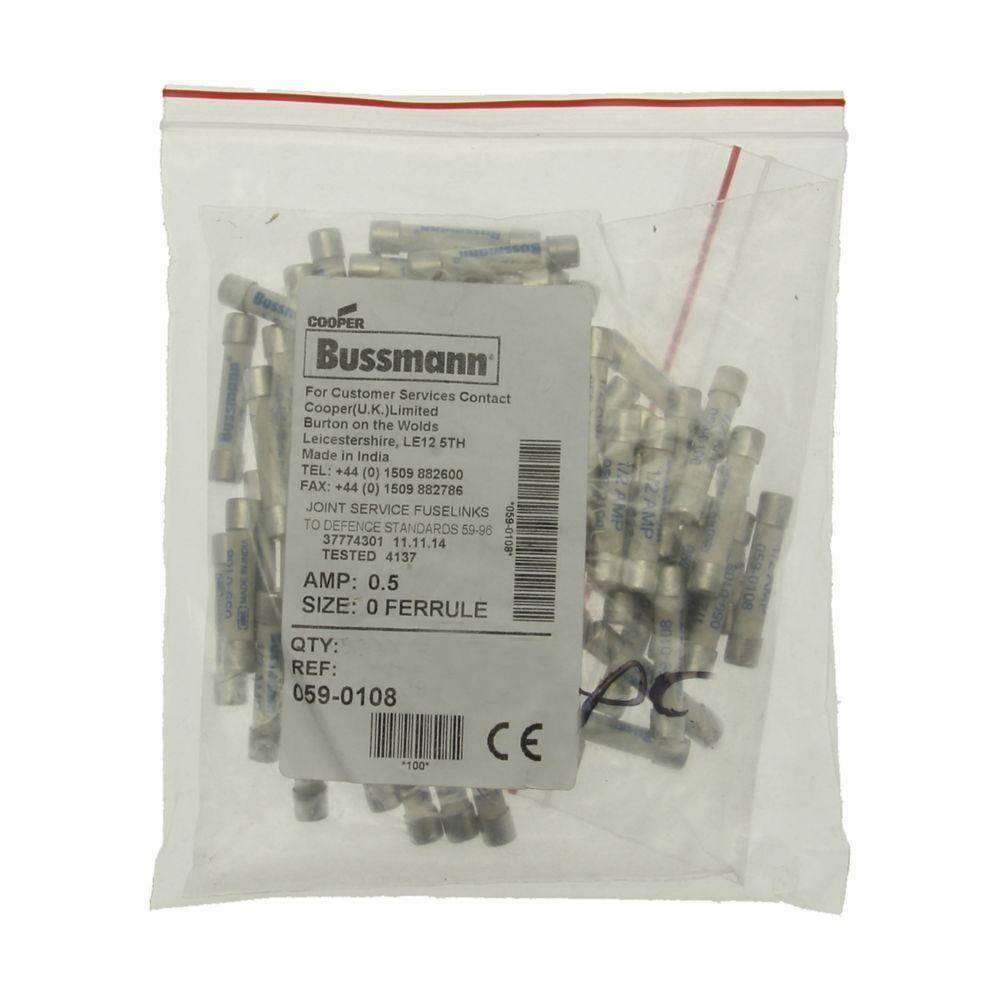 Edison 059-0108 Joint Service Fuse, 440 VAC, 0.5 A