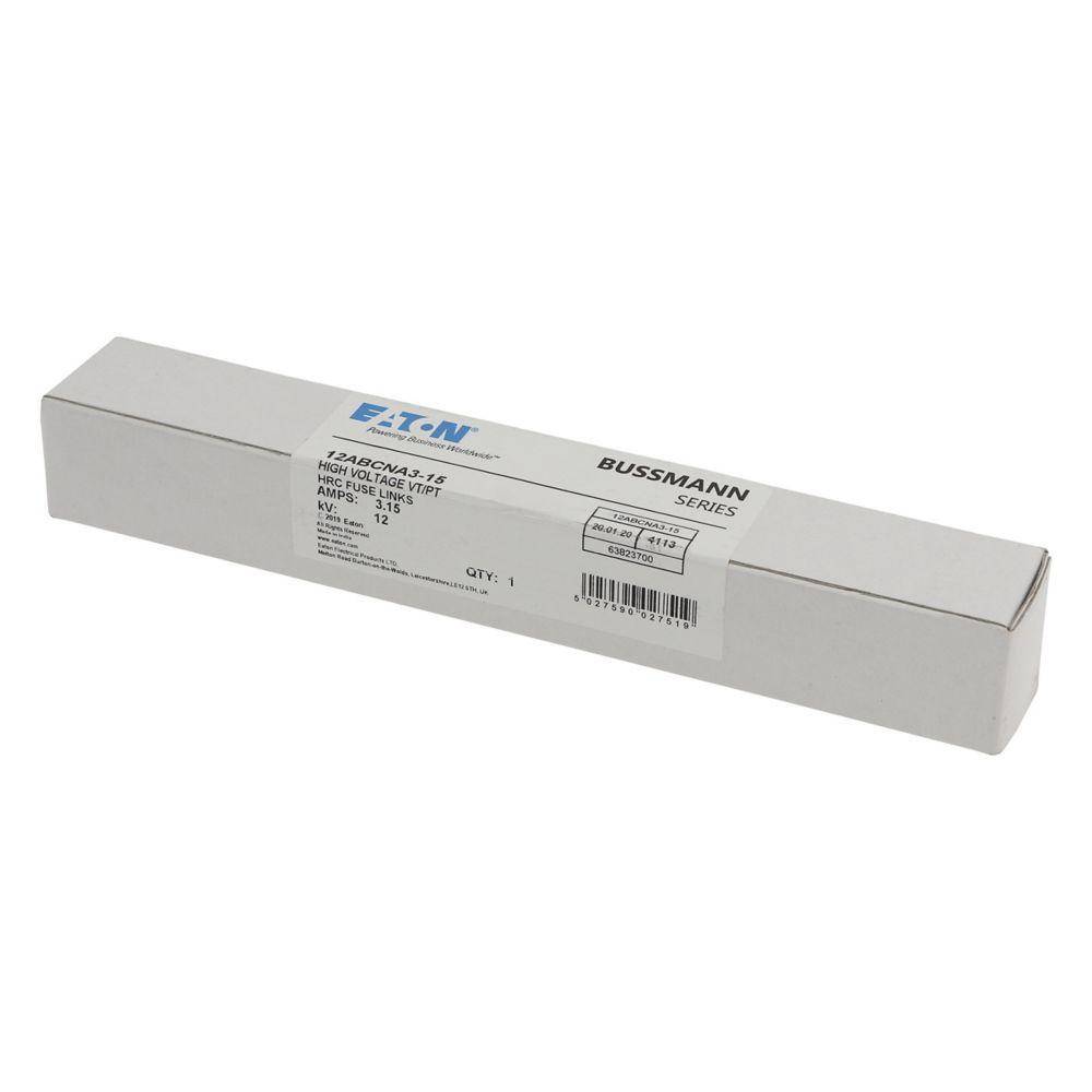 Edison 12ABCNA3.15 Type AB Fuse, 3.15 A, 12 kV, 45 kA Interrupt