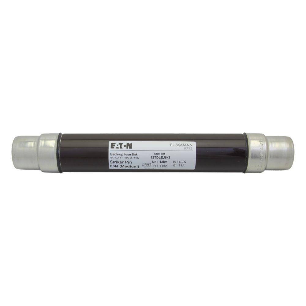 Edison 12TDLEJ6.3 Medium Voltage A and T Range Resin Seal Fuse Link, 12 kV, 6.3 A