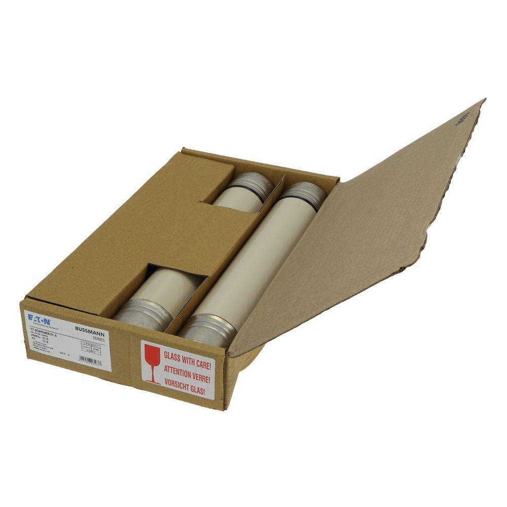Bussmann 17.5OHGMA31.5 OHG British Standard Medium Voltage Oiltight IEC Fuse With Powerful Pyrotechnic Striker Pin, 17.5 kV, 31.5 A