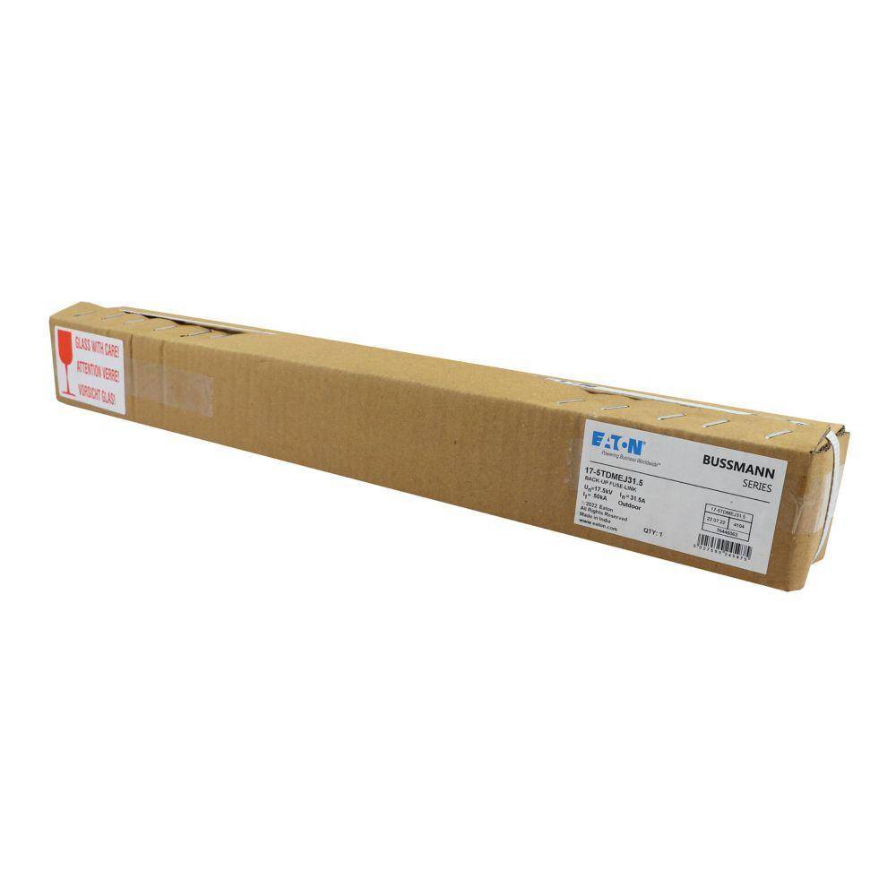 Bussmann 17.5TDMEJ31.5 TDMEJ Back-Up DIN Dimensioned Medium Voltage Type T Current Limiting IEC Fuse, 17.5 kV, 31.5 A