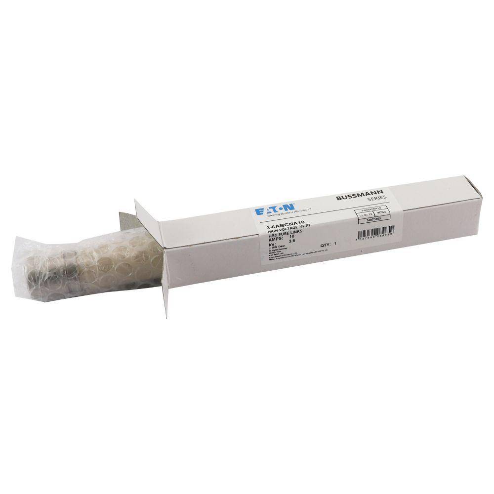Edison 3.6ABCNA10 Medium Voltage Current Limiting Fuse, 10 A, 3.6 kV, 50 kA Interrupt