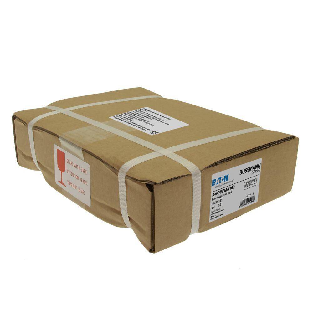 Edison 3.6OEFMA160 Oiltight Fuse Link, 160 A, 3.6 kV