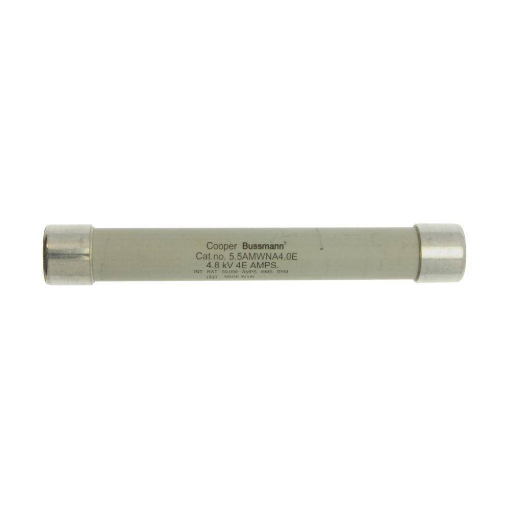 Edison 5.5AMWNA4.0E AM Series Single Barrel Medium Voltage Fuse, 4E A, 5.5 kV, 50 kA Interrupt, Class: E, Cartridge Body