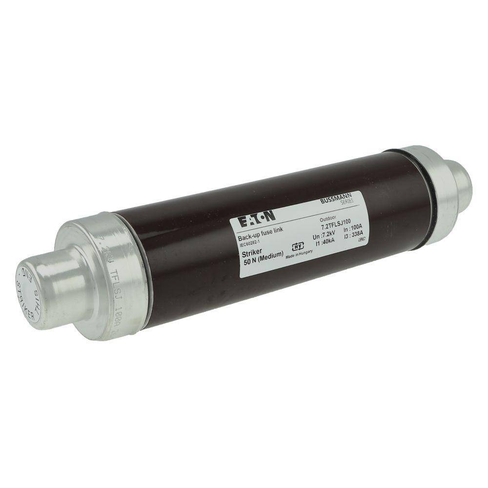 Bussmann 7.2TFLSJ100 TFLSJ Type T Back-Up Current Limiting DIN Dimensioned Medium Voltage IEC Fuse, 7.2 kV, 100 A