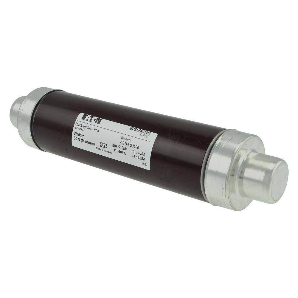 Bussmann 7.2TFLSJ100 TFLSJ Type T Back-Up Current Limiting DIN Dimensioned Medium Voltage IEC Fuse, 7.2 kV, 100 A