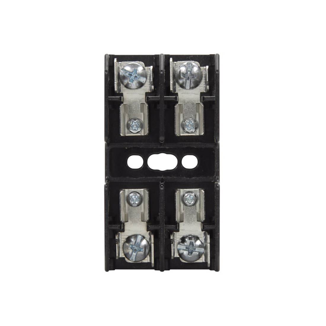 Edison BG3012SQ BG Series Open Style Fuse Block, 600 VAC/VDC, 1 to 20 A, Class: G, 14 to 10 AWG Wire, 2 Poles